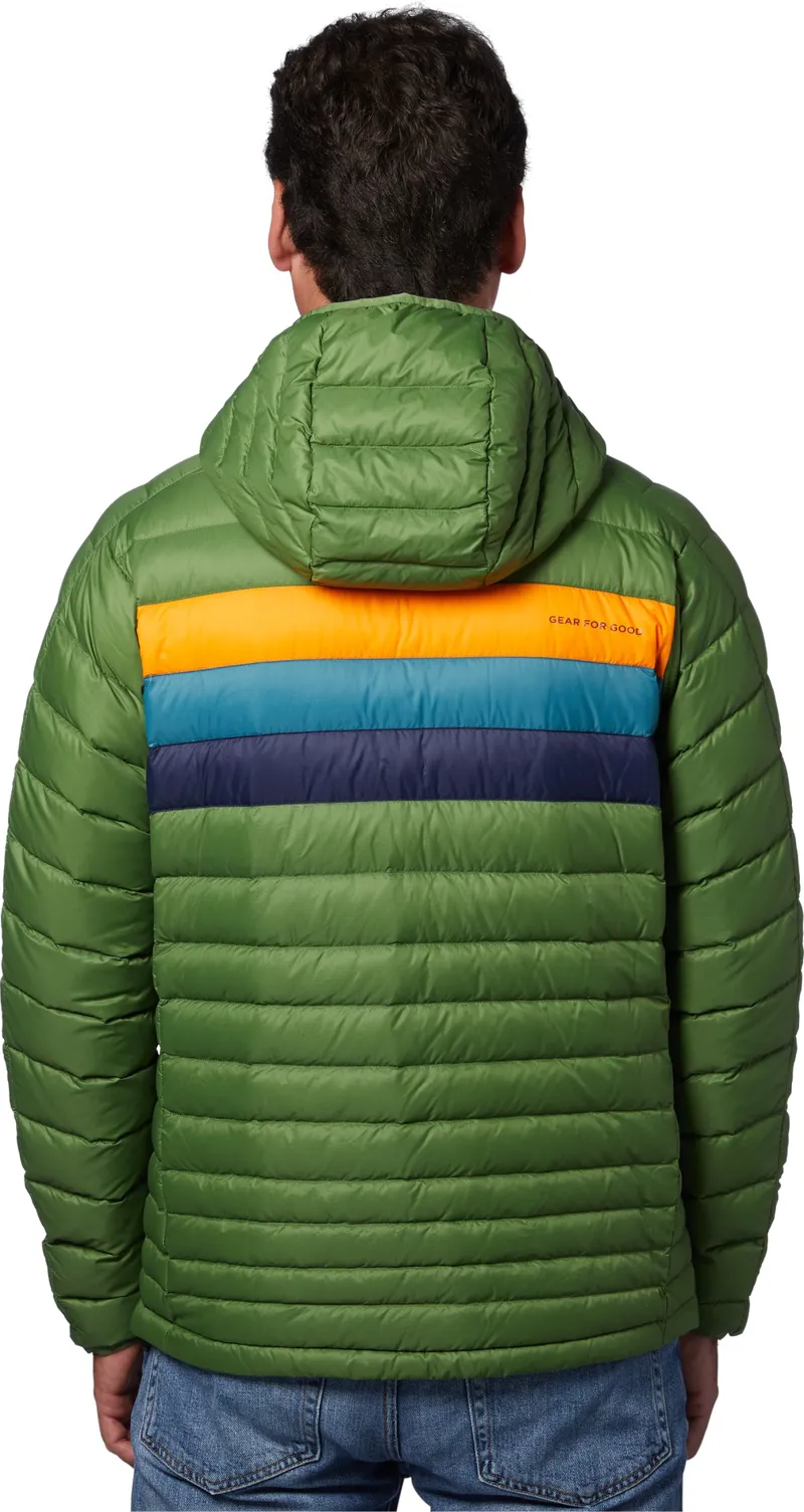 Cotopaxi Mens Fuego Down Hooded Jacket - Avocado Stripe-5